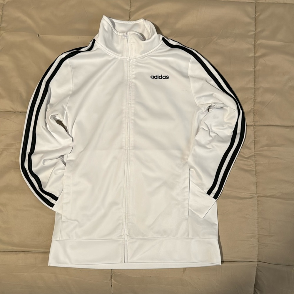 Youth White Adidas Jacket Sz. M (10-12)